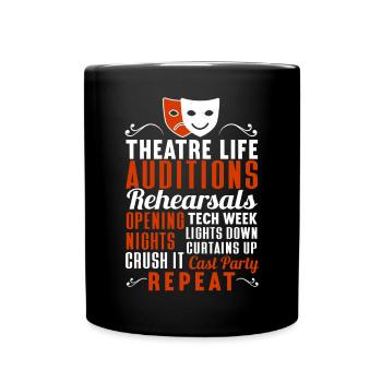 Schauspielerin Drama Broadway Musical Theater - Tasse einfarbig - Schwarz - Vorne