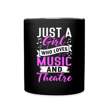 Schauspielerin Drama Broadway Musical Theater - Tasse einfarbig - Schwarz - Vorne