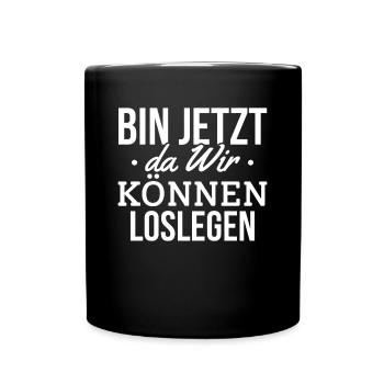 Bauherr Hausbau Richtfest Häuslebauer - Hausbau Ba - Tasse einfarbig - Schwarz - Vorne