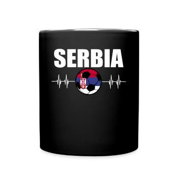 Serbia Football - Full Colour Mug - black - Front