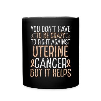 La sensibilisation au cancer de l’utérus doit être une combattante folle - Mug uni - noir - Devant