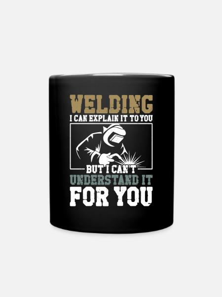 Welder Welding Vintage Welding I - Tasse einfarbig - Schwarz