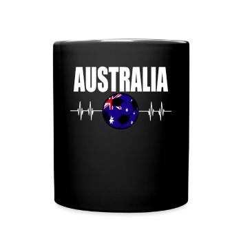 Australian Football - Full Colour Mug - black - Front