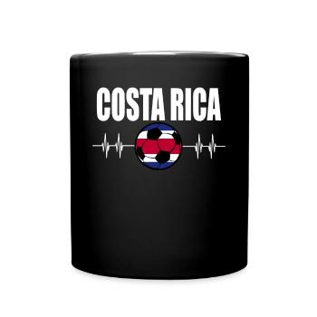 Costa Rica Soccer - Full Colour Mug - black - Front
