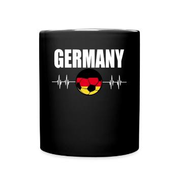 Allemagne Football - Mug uni - noir - Devant