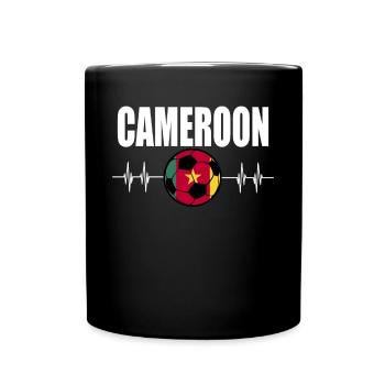 Cameroon Football - Full Colour Mug - black - Front