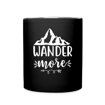 Vacances amoureux de la nature camping drôle de dicton - Mug uni - noir - Devant