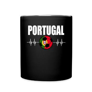 Portugal Football - Mug uni - noir - Devant