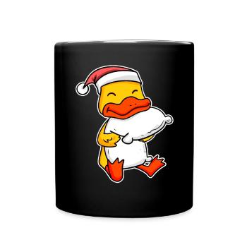 Canard Noël Sommeil Sommeil Sommeil - Mug uni - noir - Devant