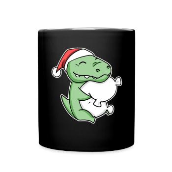 Crocodile Noël Sommeil Sommeil Sommeil Sommeil - Mug uni - noir - Devant