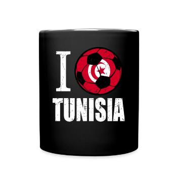 Tunisie Football - Mug uni - noir - Devant