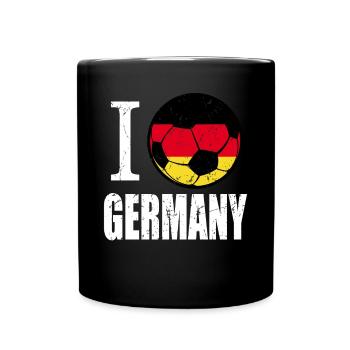 Allemagne Football - Mug uni - noir - Devant