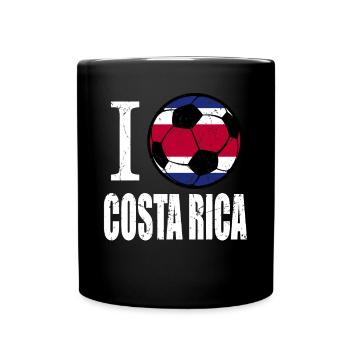 Costa Rica Soccer - Full Colour Mug - black - Front