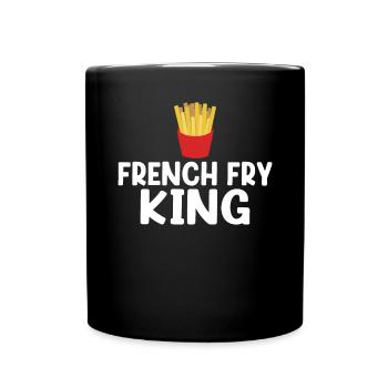 French Fries Lover Fast Food Gifts - Full Colour Mug - black - Front
