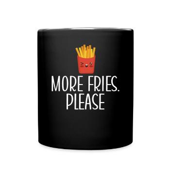 French Fries Lover Fast Food Gifts - Full Colour Mug - black - Front