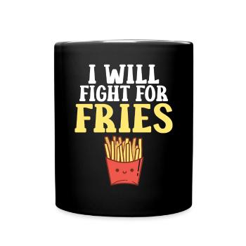 French Fries Lover Fast Food Gifts - Full Colour Mug - black - Front