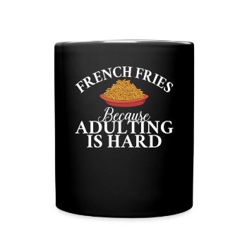 French Fries Lover Fast Food Gifts - Full Colour Mug - black - Front