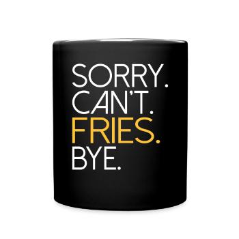 French Fries Lover Fast Food Gifts - Full Colour Mug - black - Front