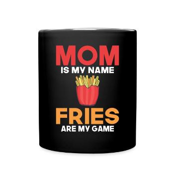 French Fries Lover Fast Food Gifts - Full Colour Mug - black - Front