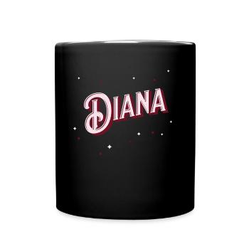 Diana name personalized - Full Colour Mug - black - Front