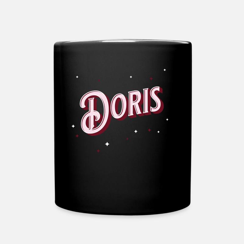 Personalized Doris name - Full Colour Mug - black