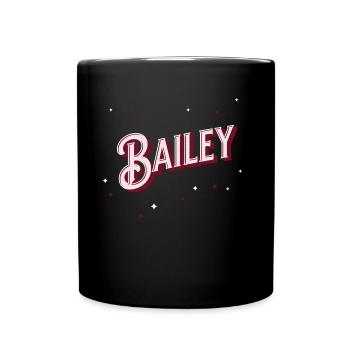 Prénom Bailey personnalisé - Mug uni - noir - Devant