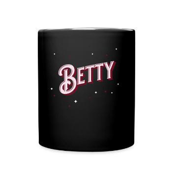 Prénom Betty personnalisé - Mug uni - noir - Devant