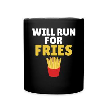 French Fries Lover Fast Food Gifts - Full Colour Mug - black - Front