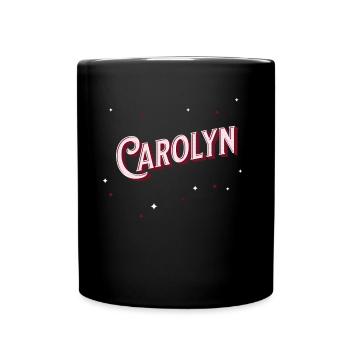 Prénom Carolyn personnalisé - Mug uni - noir - Devant