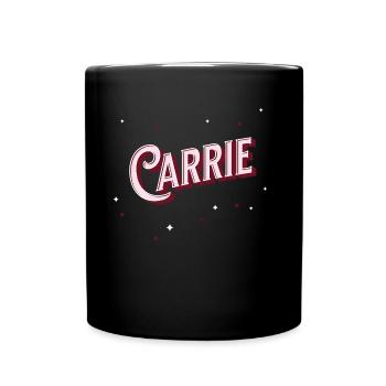 Carrie name personalized - Full Colour Mug - black - Front