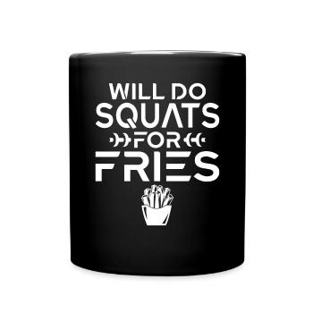 French Fries Lover Fast Food Gifts - Full Colour Mug - black - Front