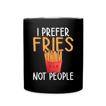 French Fries Lover Fast Food Gifts - Full Colour Mug - black - Front