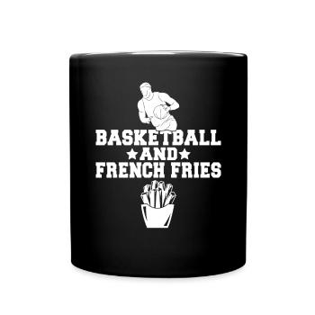 French Fries Lover Fast Food Gifts - Full Colour Mug - black - Front