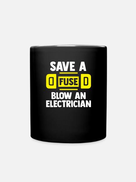 Elektroniker Elektriker Elektrotechniker - Tasse einfarbig - Schwarz