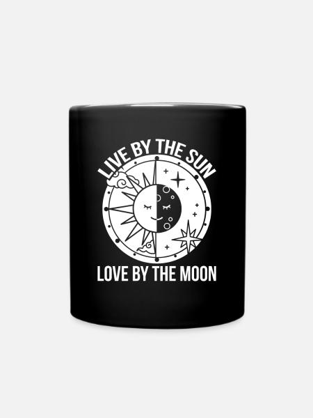 Lune Soleil Jour Lune Phase Lune Phases Lunaires de la Lune - Mug uni - noir