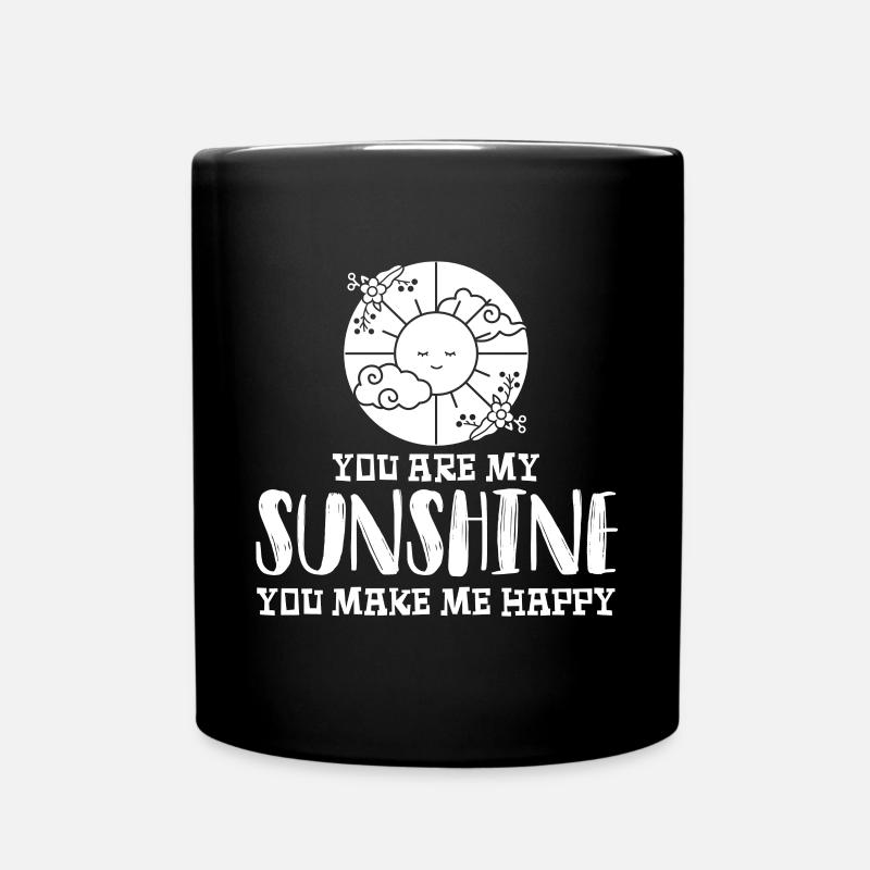 Soleil Lune Soleil Lever de Lune Coucher de soleil - Mug uni - noir