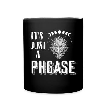 Mondphase Lunar Phase Sonnenschein Monde Baum des - Tasse einfarbig - Schwarz - Vorne