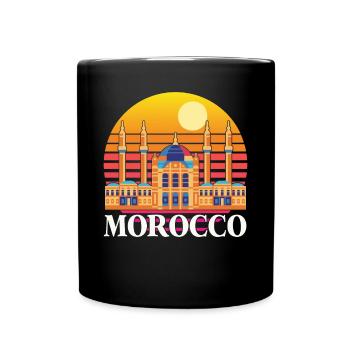 Maroc Temple Afrique Gibraltar Plage marocaine - Mug uni - noir - Devant
