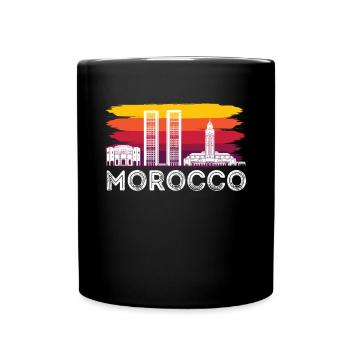 Moroccan Tourist Morocco Skyline Africa Gibralta - Full Colour Mug - black - Front
