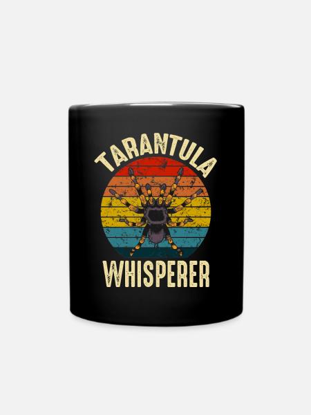 Tarantula Flüsterer Retro Spinne Besitzer - Tasse einfarbig - Schwarz