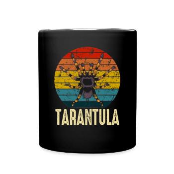 Retro Tarantula Owner Pet Spider - Full Colour Mug - black - Front