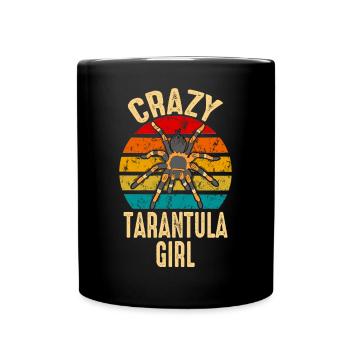 Crazy Tarantula Girl Pet Spider Arachnide - Mug uni - noir - Devant