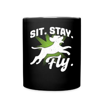 Take a . Abode. Fly. - Dock diving - Full Colour Mug - black - Front