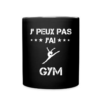 je peux pas j'ai gym cadeau femme - Mug uni - noir - Devant
