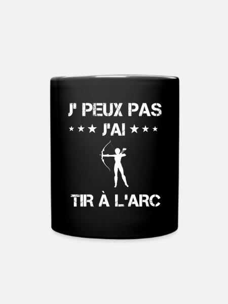je peux pas j'ai tir à l'arc cadeau femme - Mug uni - noir