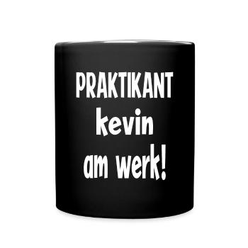 Praktikant - Tasse einfarbig - Schwarz - Vorne