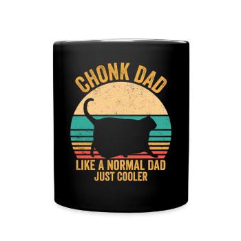 Chonk Meme Cat - Full Colour Mug - black - Front