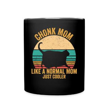Chonk Meme Cat - Full Colour Mug - black - Front