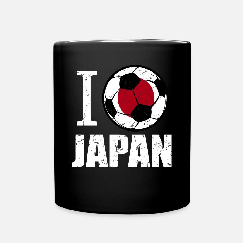 Japan Fußball - Tasse einfarbig - Schwarz