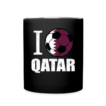 Qatar Football - Full Colour Mug - black - Front